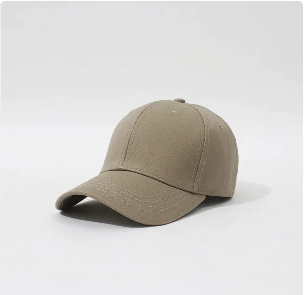 Simple Hard Top Solid Color Household Baseball Hat