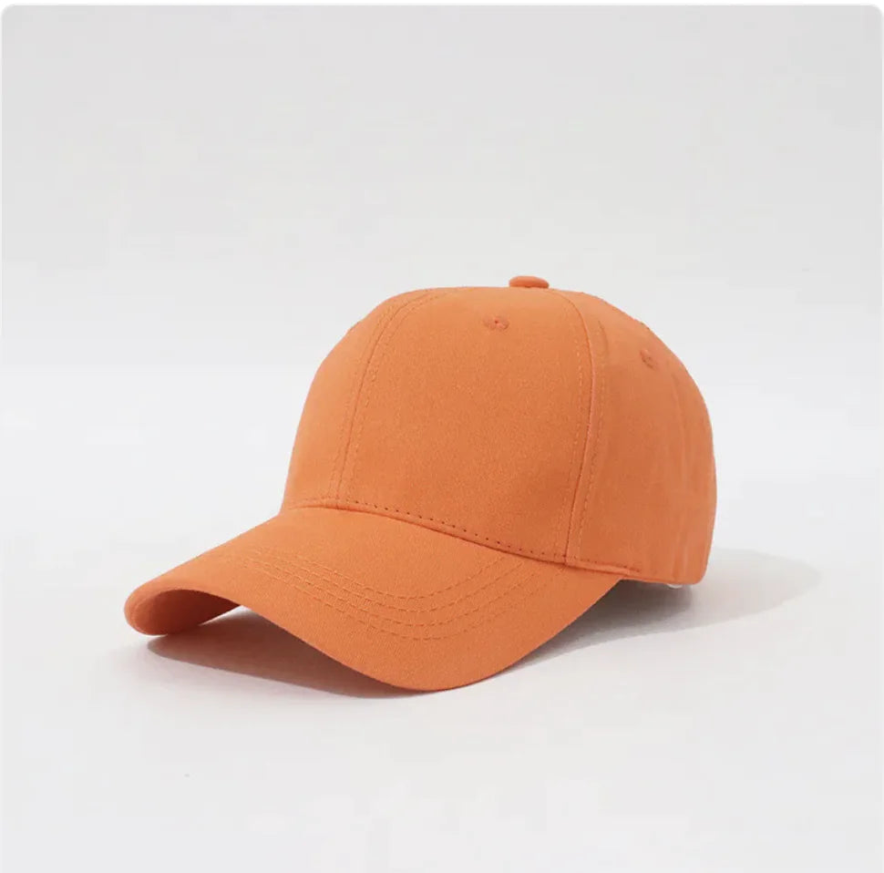 Simple Hard Top Solid Color Household Baseball Hat