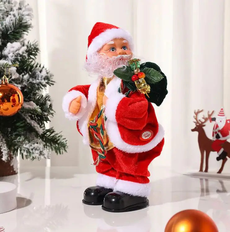 Electric Hip Shaking Play The Guitar With Music Santa Claus Christmas Gift