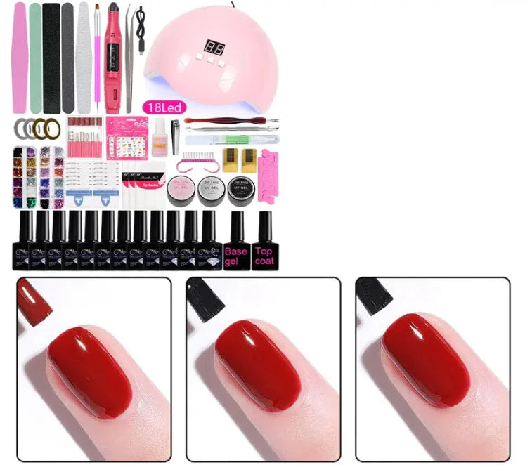 Complete Gel Nail Polish Set