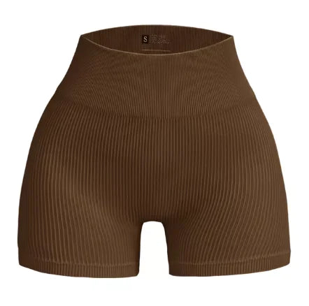 Seamless High-Waist Yoga Shorts