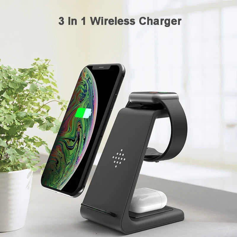 10W Fast Charge 3-In-1 Wireless Charger For iPhone