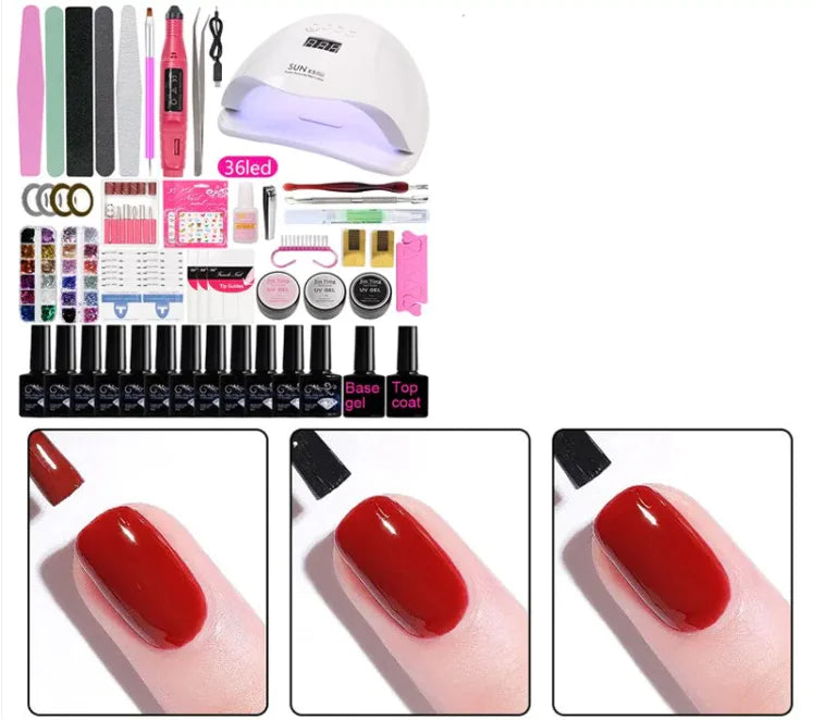 Complete Gel Nail Polish Set