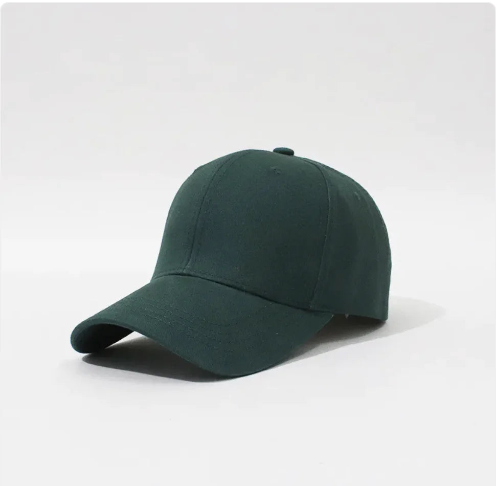 Simple Hard Top Solid Color Household Baseball Hat