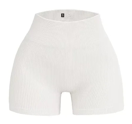 Seamless High-Waist Yoga Shorts