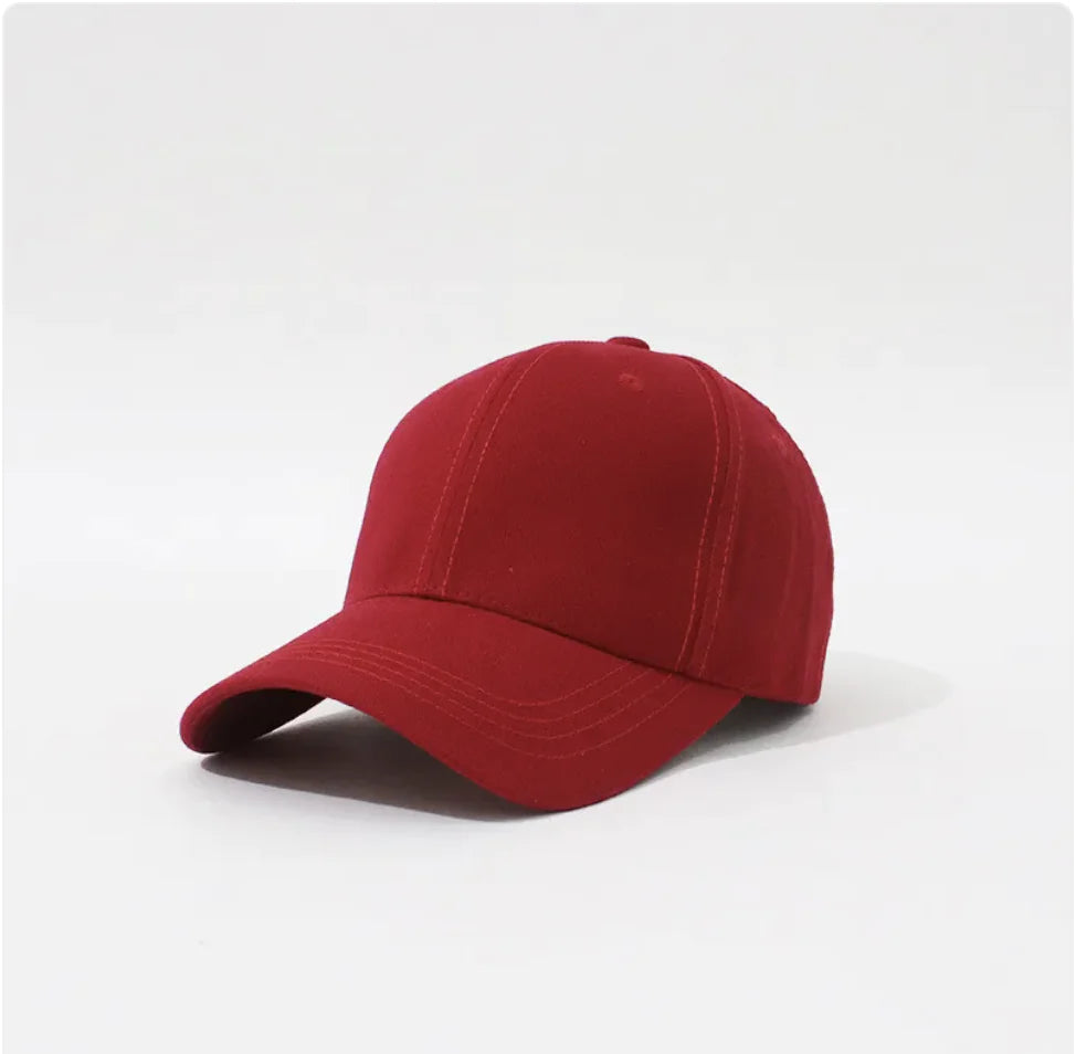 Simple Hard Top Solid Color Household Baseball Hat