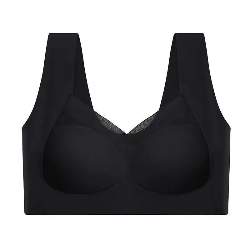 Women's One-piece Fixed Latex Cups Non-marking Sports Bra