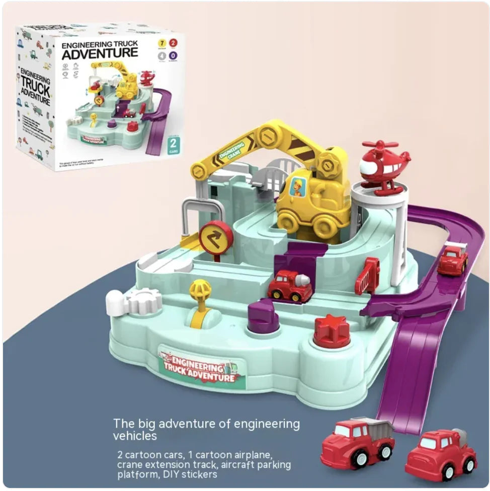 Children's Adventure Train Set Toy for Car Entrance