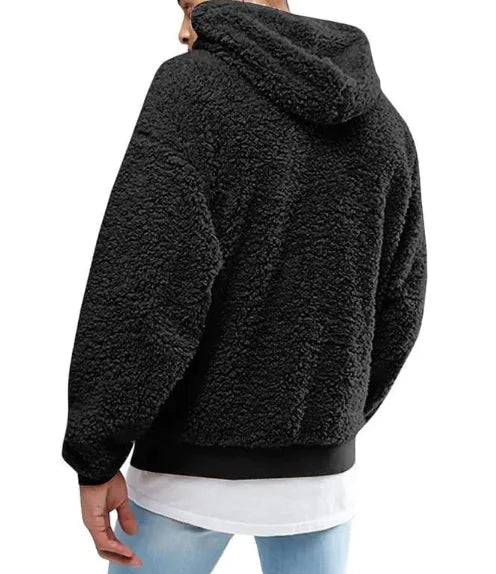 European American Wool And Fleece Hooded Men's Hoodie