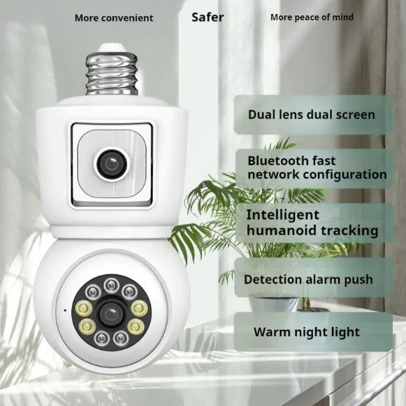 Lamp-Head Surveillance Camera with Mobile Phone Remote Access