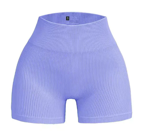 Seamless High-Waist Yoga Shorts