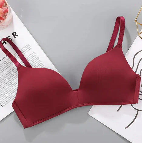 Breathable No-Rims Gather Bra for Women