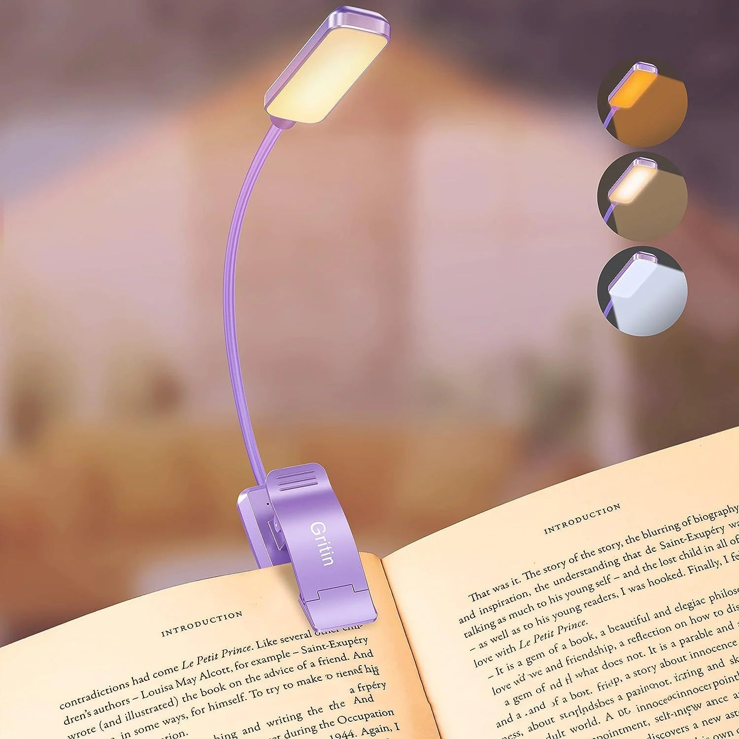 Minimalist LED Rechargeable Book Light