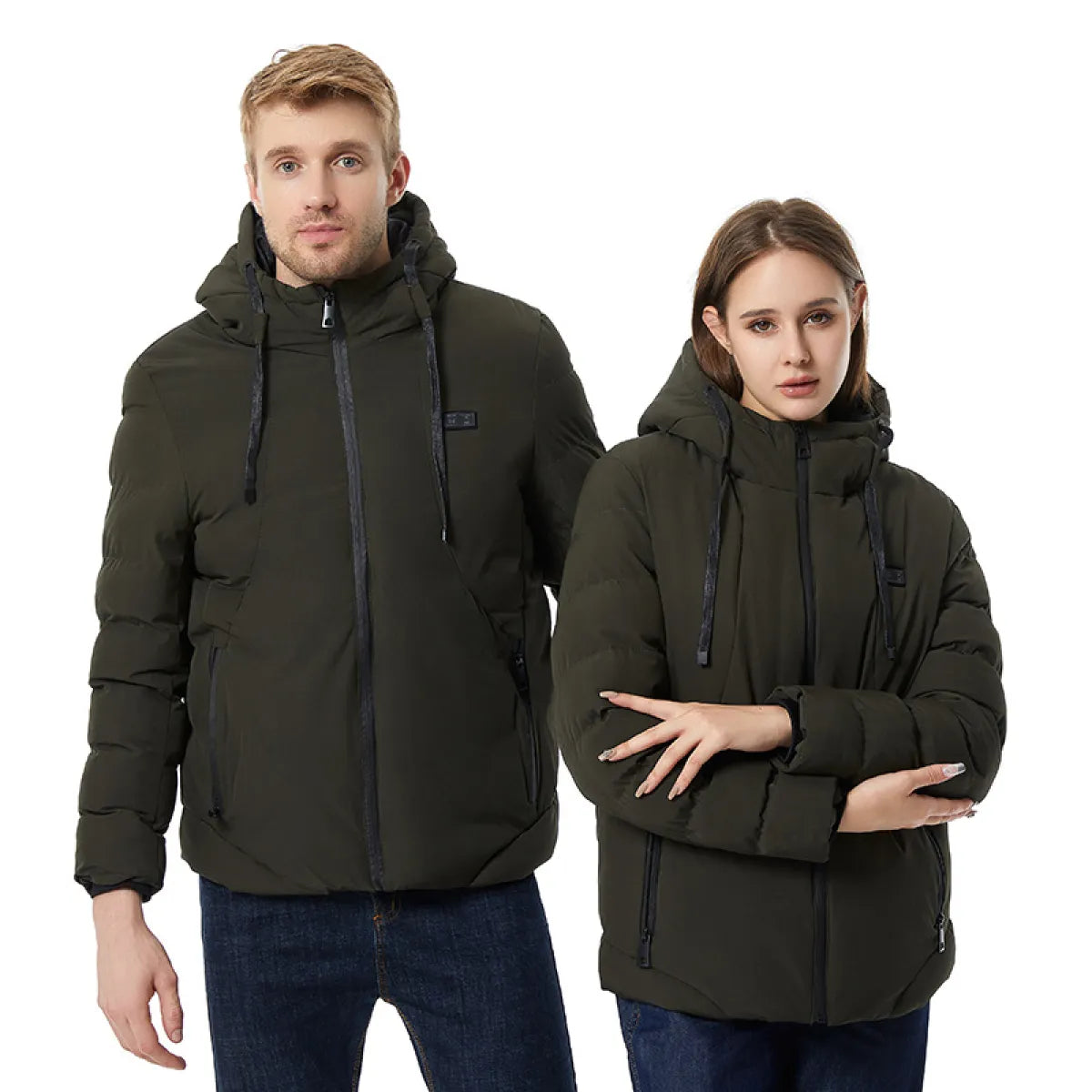 Cotton Padded Heating Hoodie Jacket