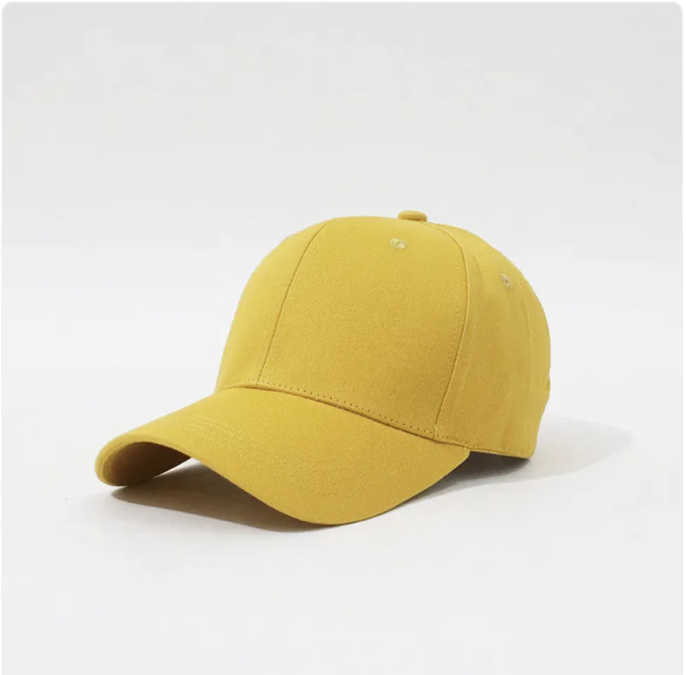 Simple Hard Top Solid Color Household Baseball Hat