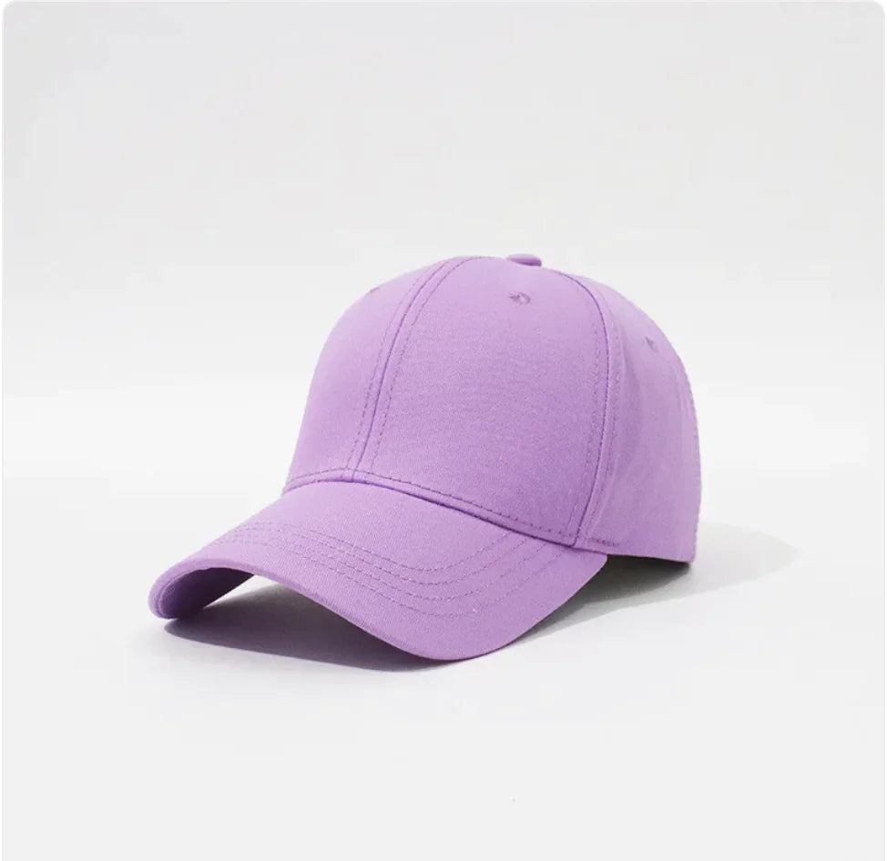 Simple Hard Top Solid Color Household Baseball Hat