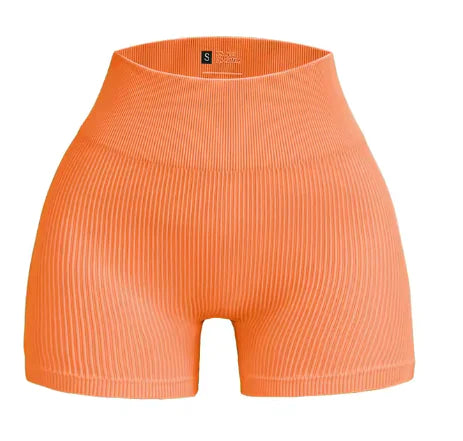 Seamless High-Waist Yoga Shorts