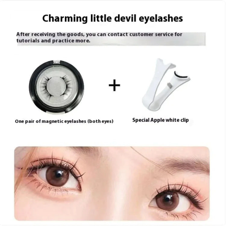 Natural Lash Curler with Reusable Glue-Free False Lashes