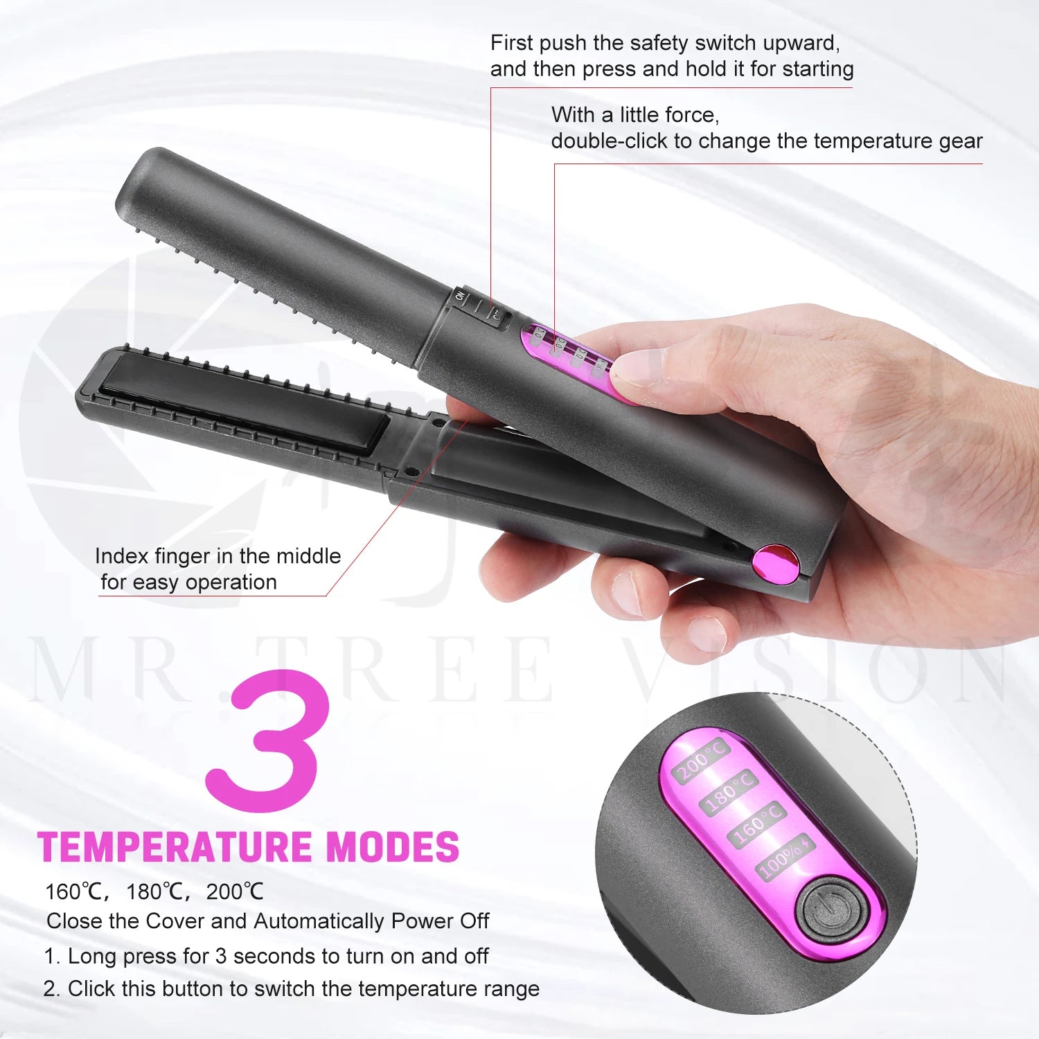 Cordless Hair Straightener and Curler