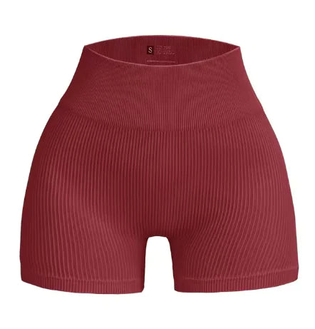 Seamless High-Waist Yoga Shorts