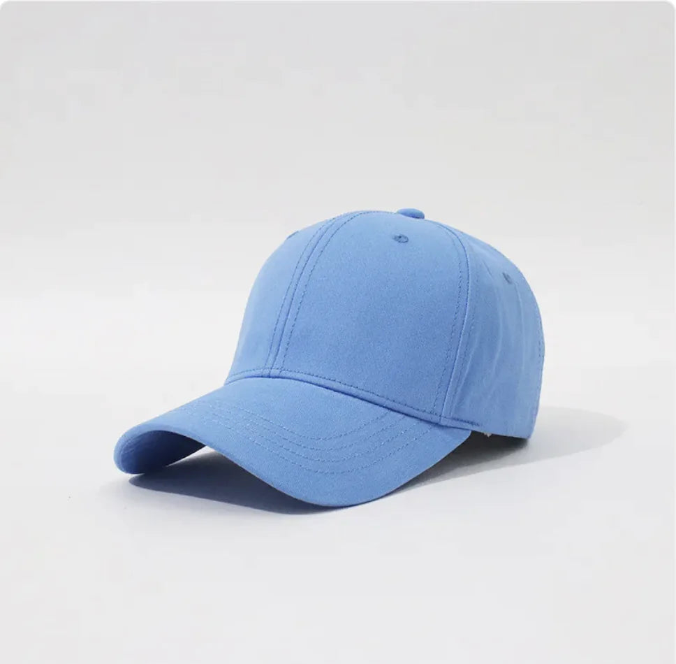 Simple Hard Top Solid Color Household Baseball Hat