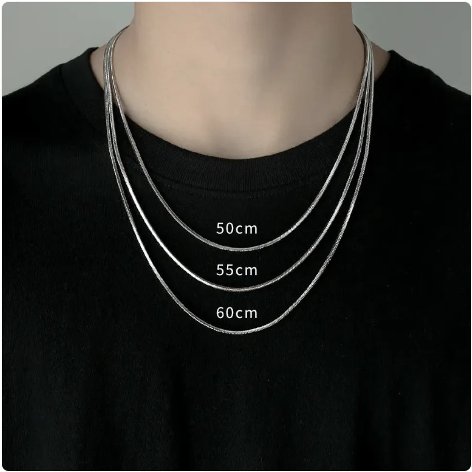 Men's Titanium Steel Clavicle Necklace