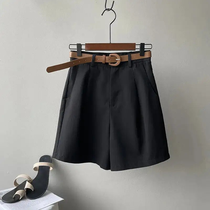 Pure Cotton Shorts High Waist