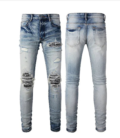 Bandanna Ripped Jeans