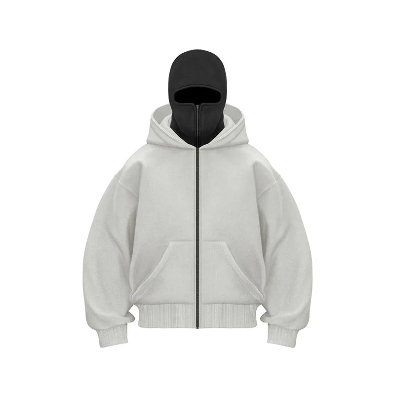 Double Hood Fleece-Lined Sweater