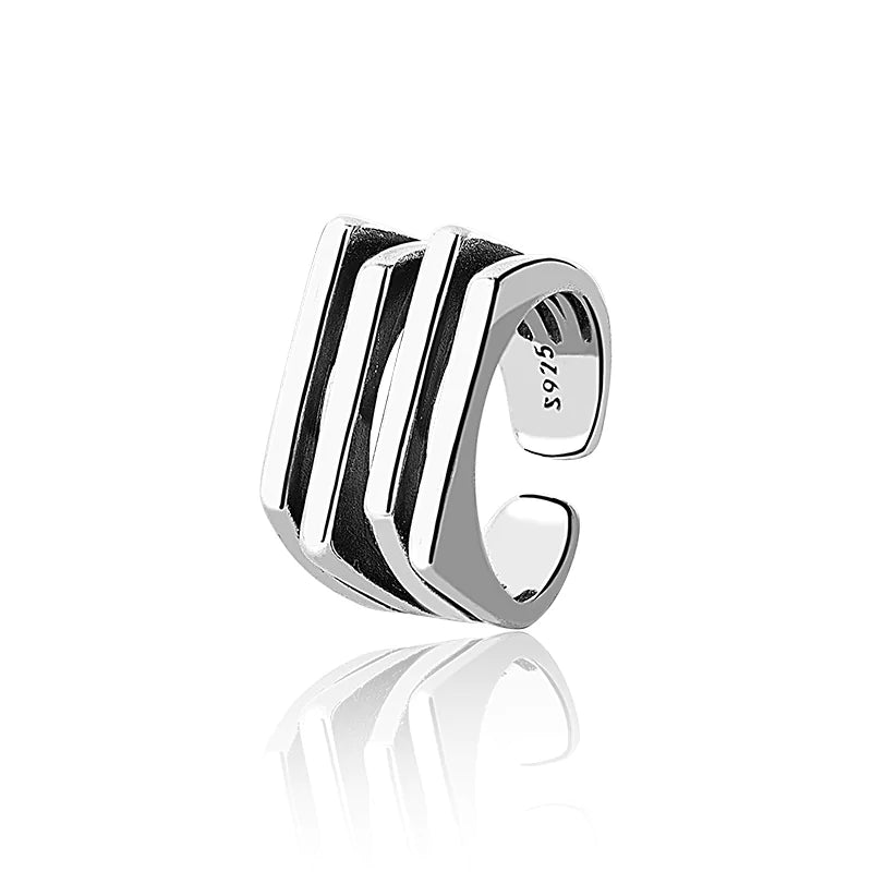 Retro Multi-Layer Irregular Men's Ring