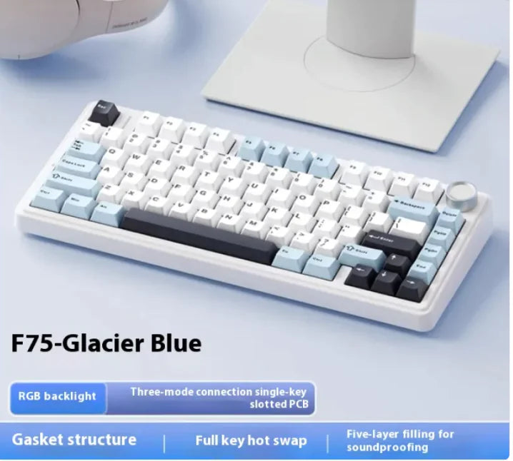 Wireless Three-Mode Bluetooth Mechanical Keyboard