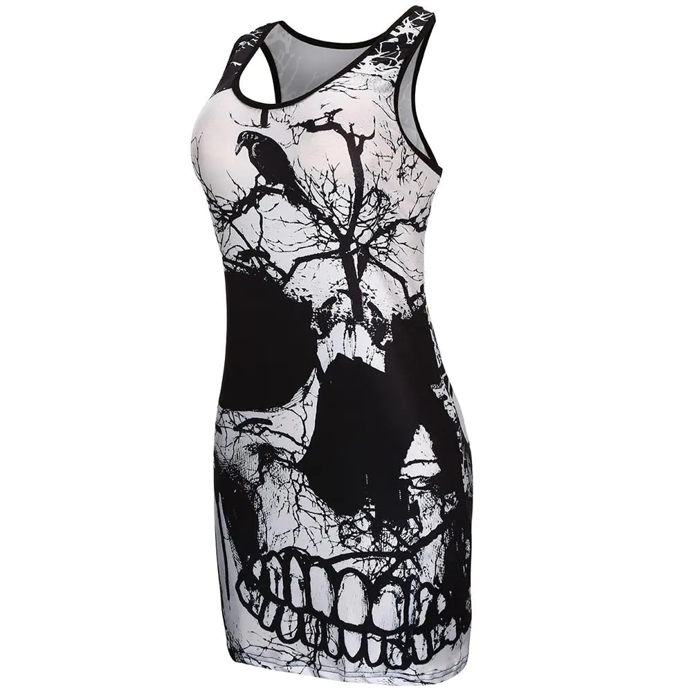 Women Raven & Skull Dress