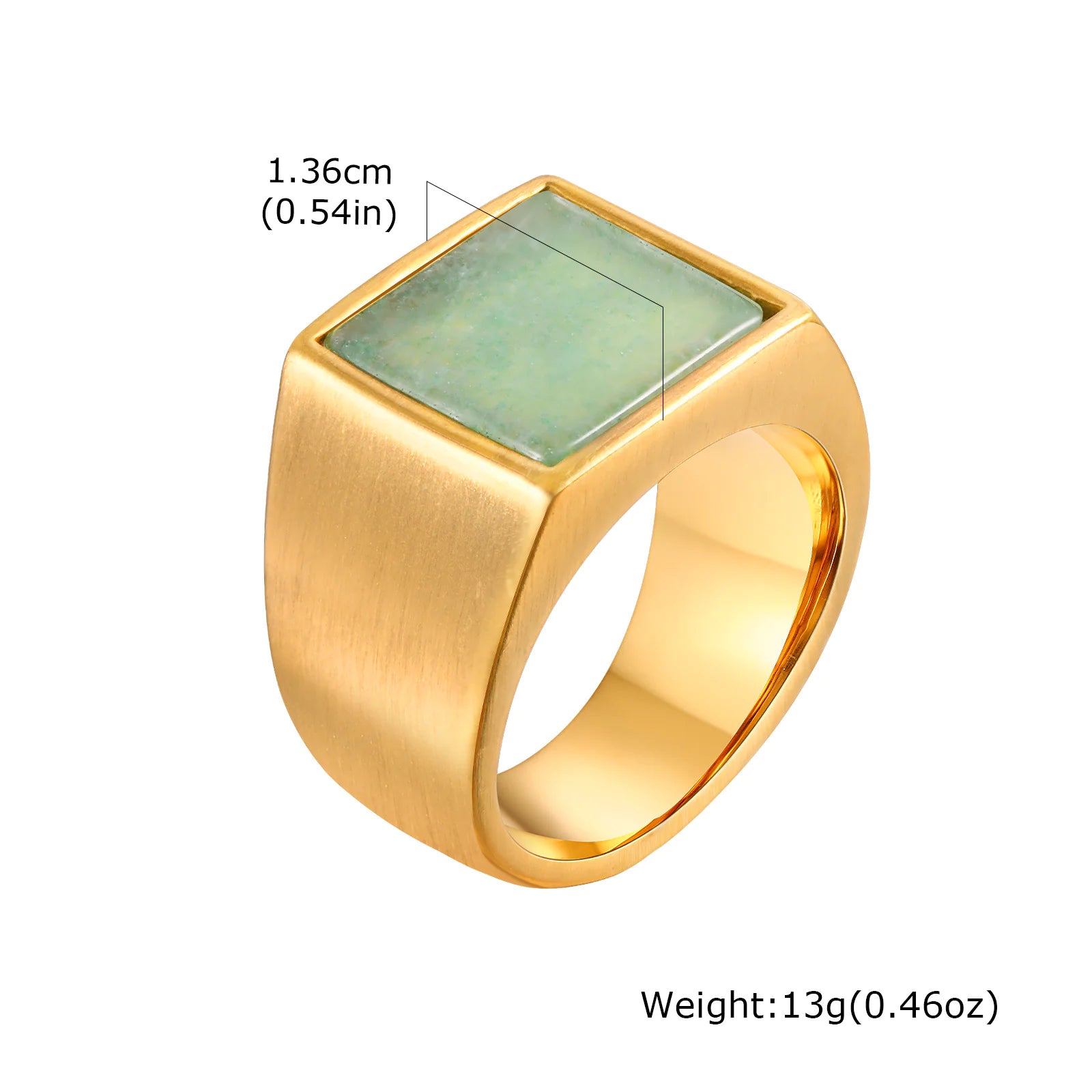 Men's Square Stainless Steel Ring