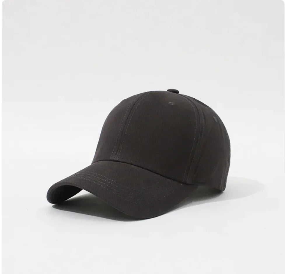 Simple Hard Top Solid Color Household Baseball Hat