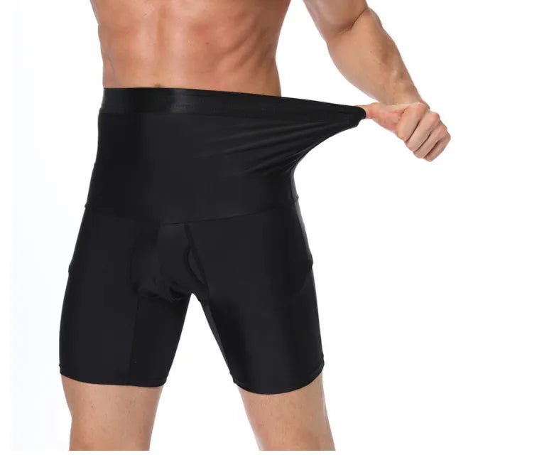 Men's Silicone Non-Slip High Waist Shapewear Pants