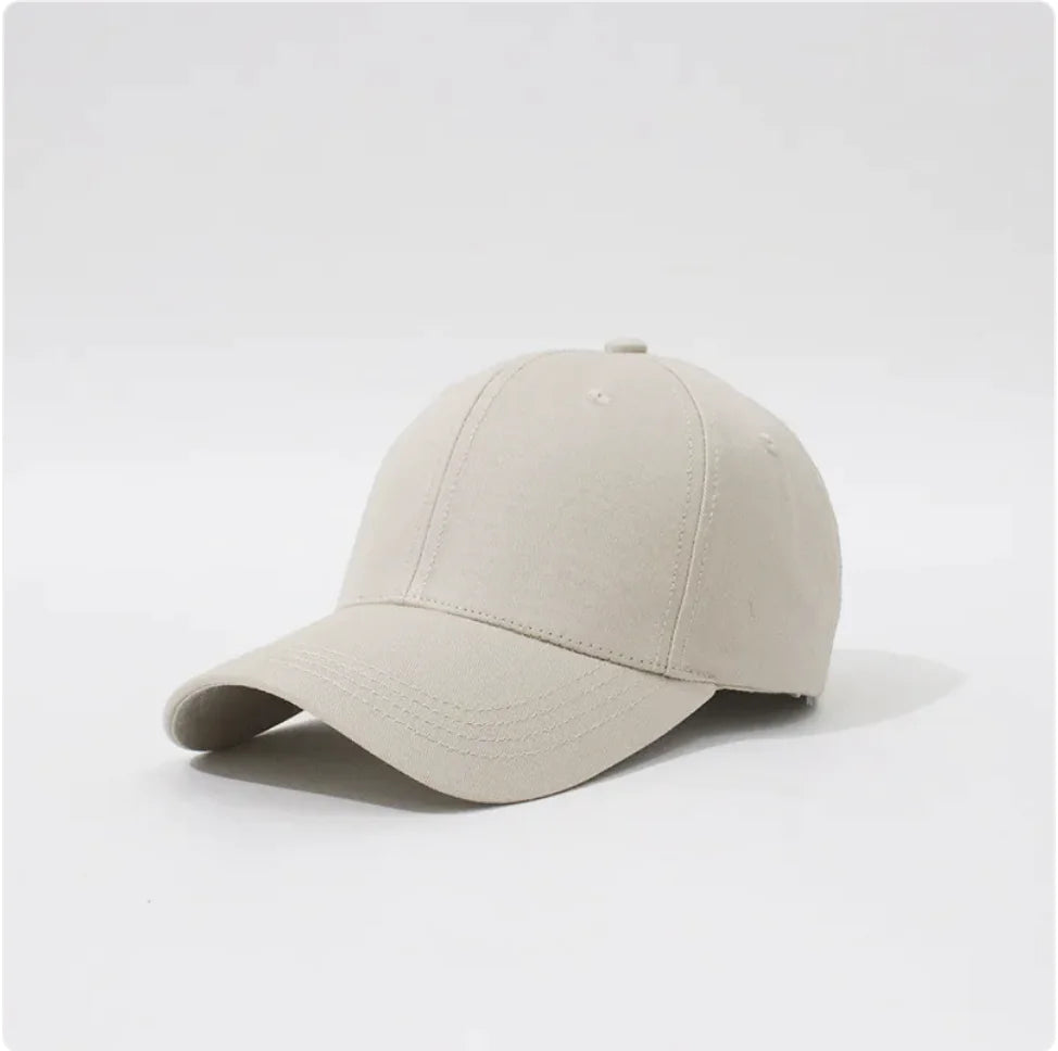 Simple Hard Top Solid Color Household Baseball Hat